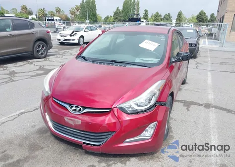 2014 Hyundai Elantra Se from USA, damaged, VIN 5NPDH4AE5EH537419